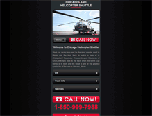 Tablet Screenshot of chicagolandhelicoptershuttle.com